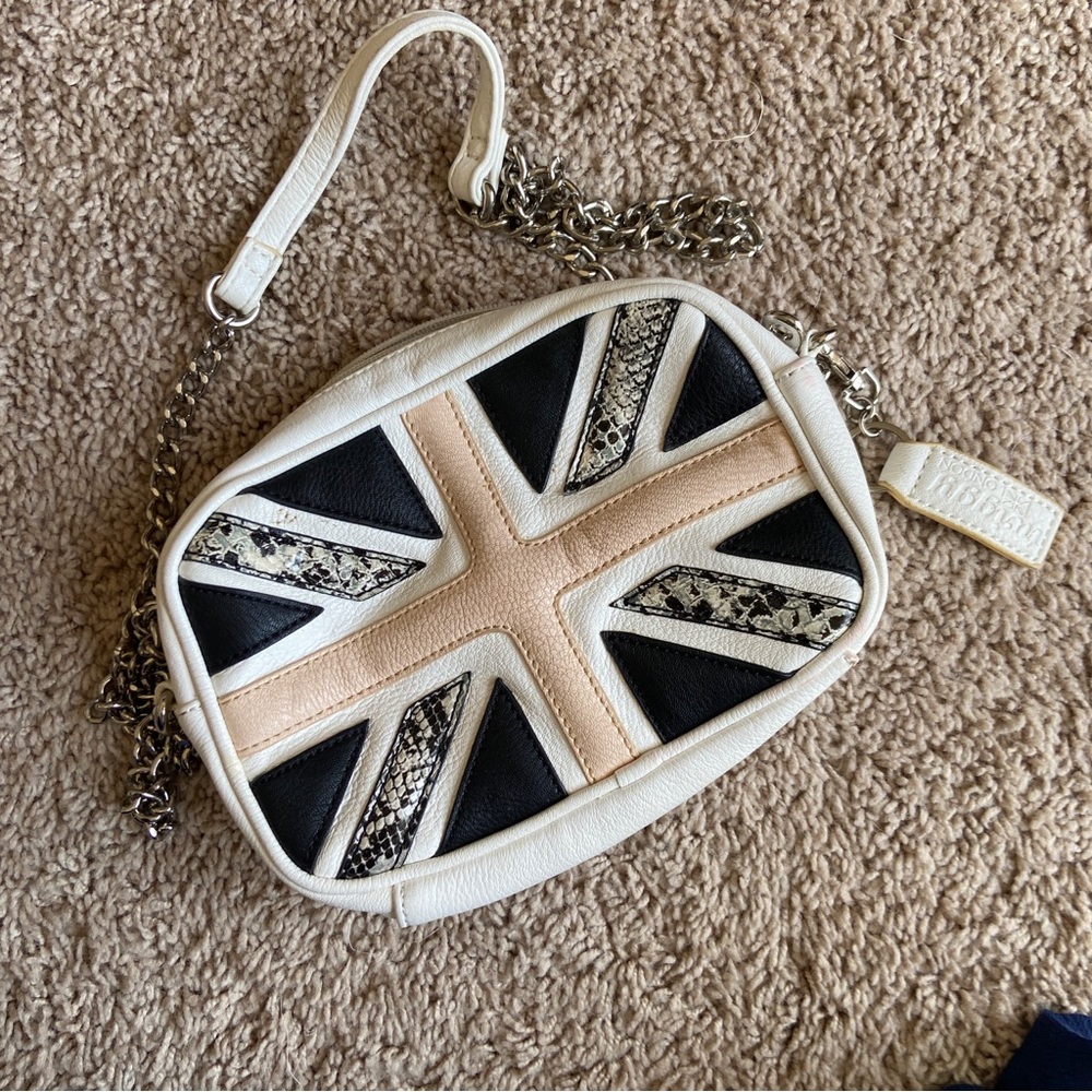 Twiggy London Union Jack Navy and Cream Crossbody Bag